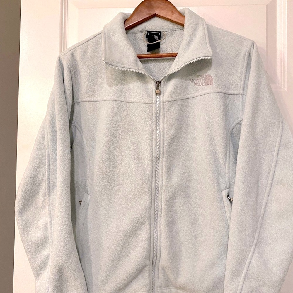 The North Face Full Zip Fleece Jacket 🌟 Color: Mint 🌟 Size:Medium w pockets